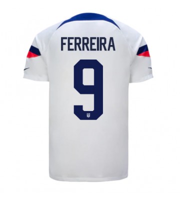 Forenede Stater Jesus Ferreira #9 Replika Hjemmebanetrøje VM 2022 Kortærmet
